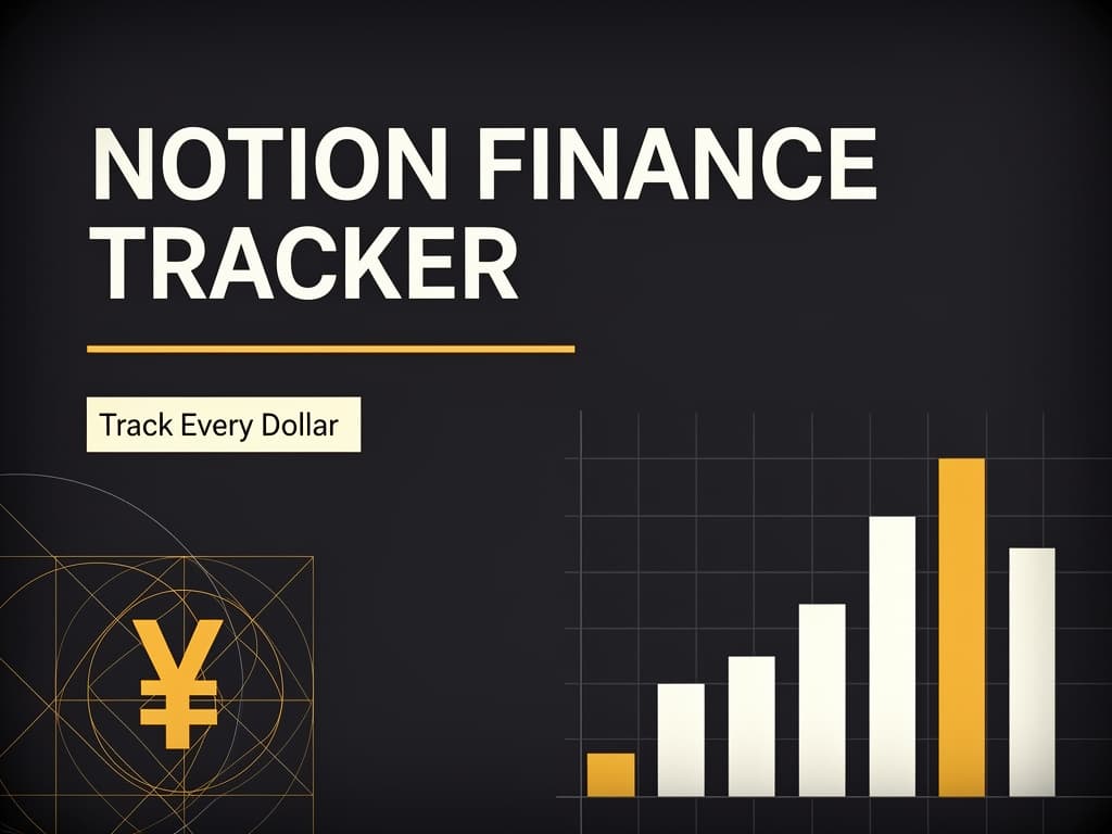 Notion Finance Tracker dashboard preview