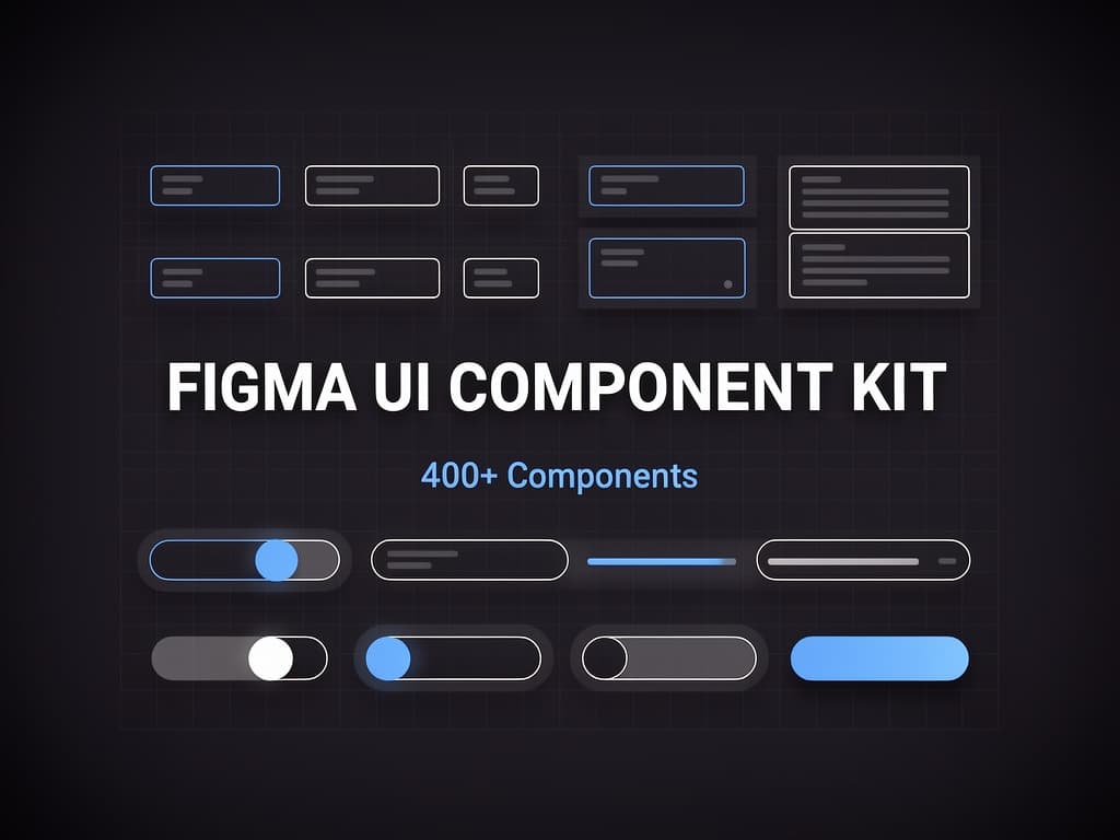 Figma UI Component Kit preview