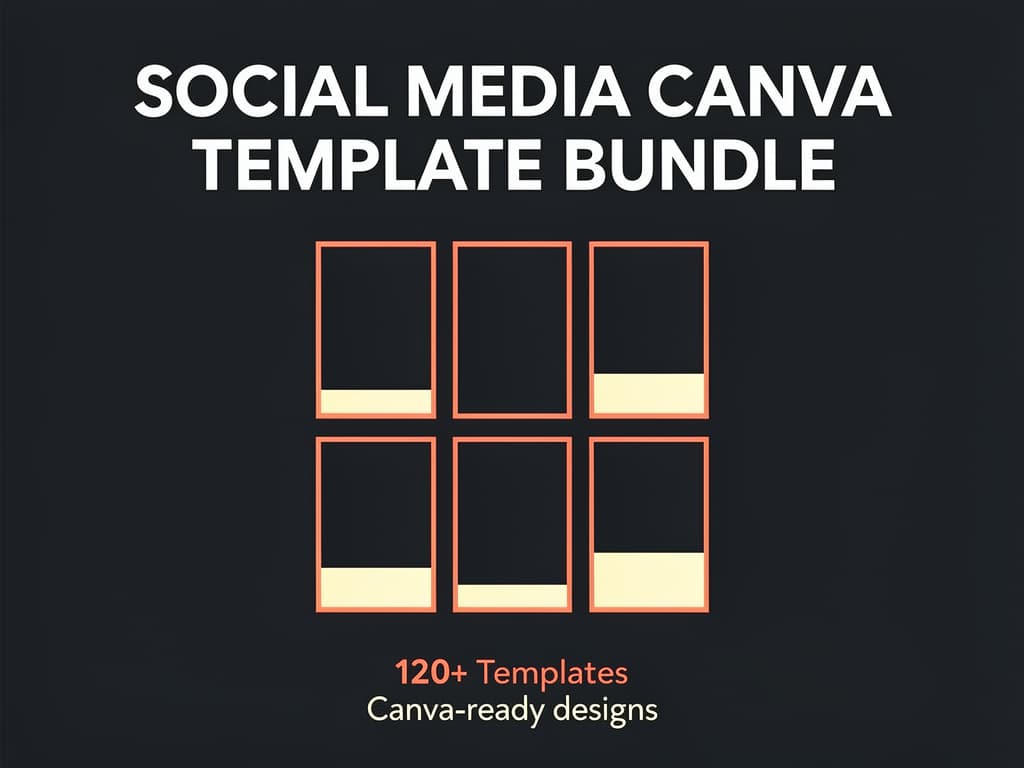 Social Media Canva Template Bundle preview